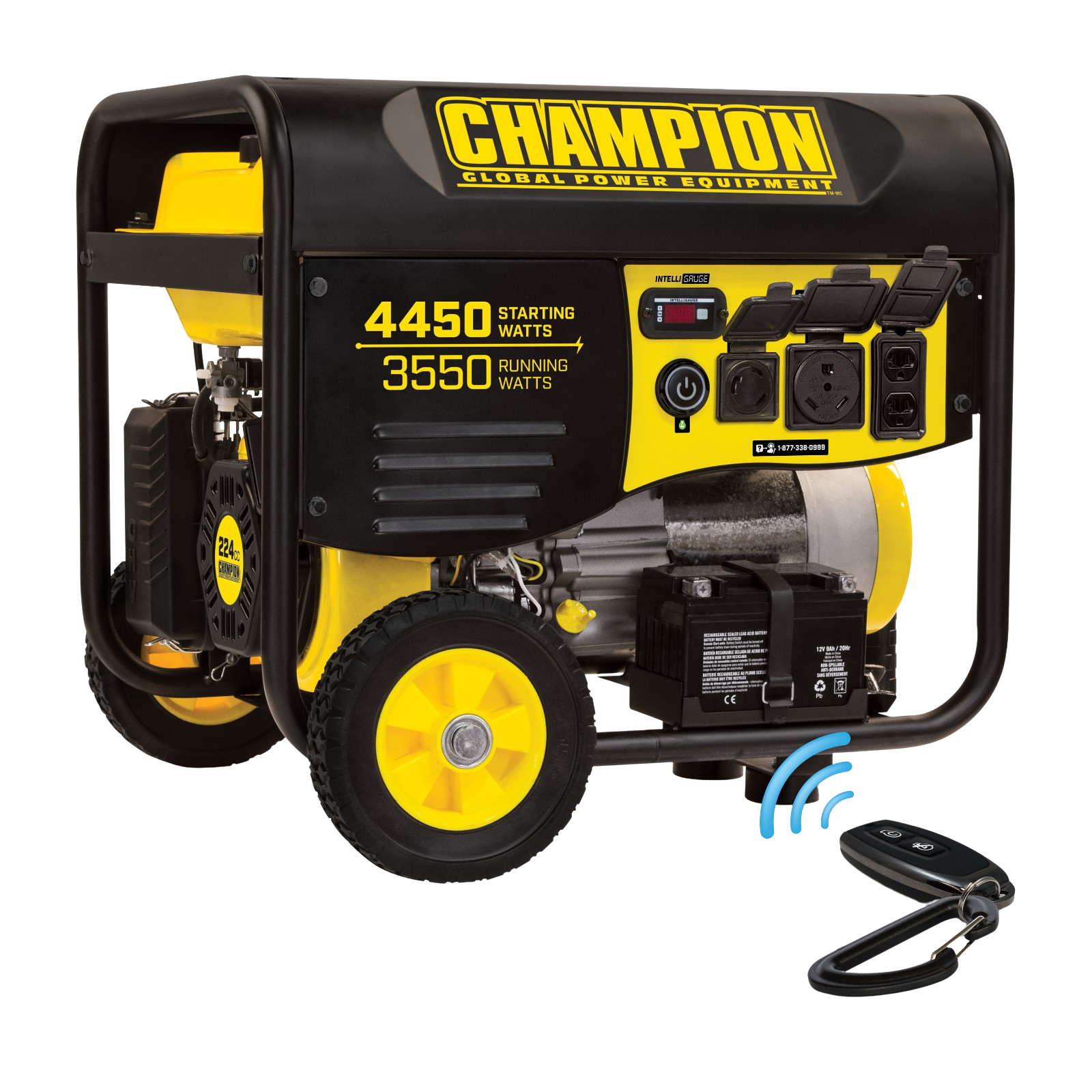Champion 100433R 3550W/4450W Remote Start Portable Gas Generator Manufacturer RFB