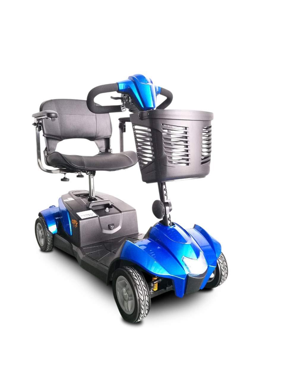 EV Rider CityCruzer 4 Wheel Electric Travel Scooter Blue Open Box