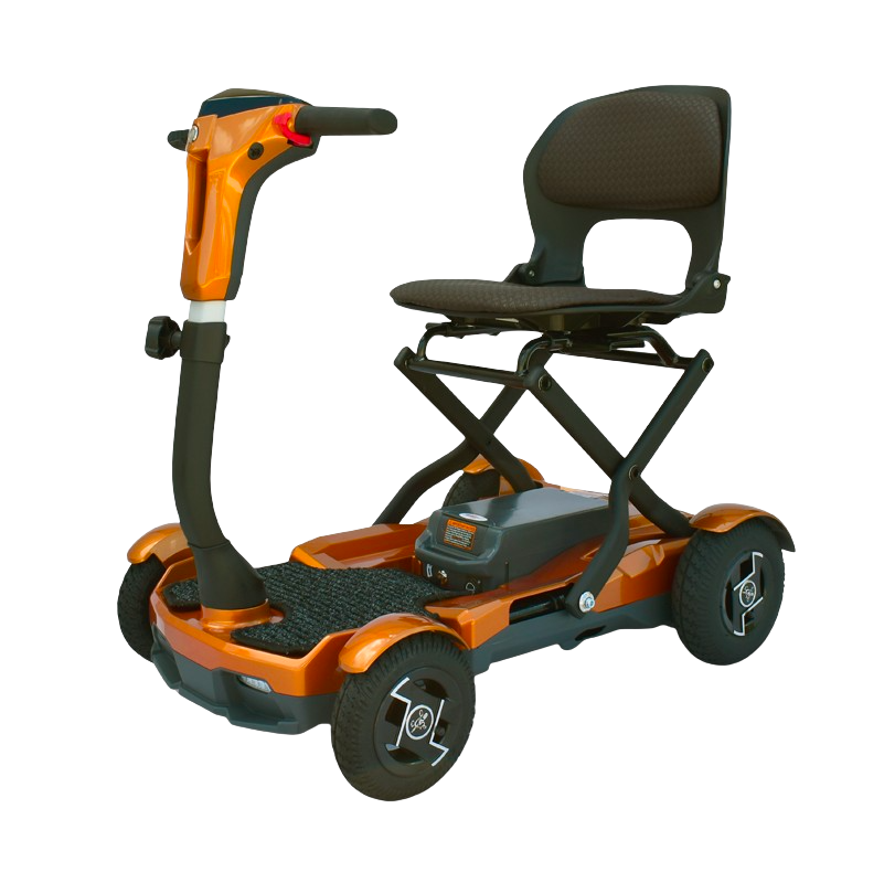 EV Rider Teqno AF S26 Automatic Folding Mobility Scooter Gold New