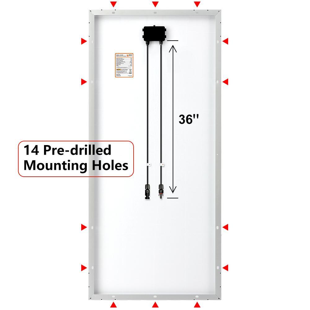 Rich Solar RS-M200D 200 Watt 24 Volt Solar Panel New