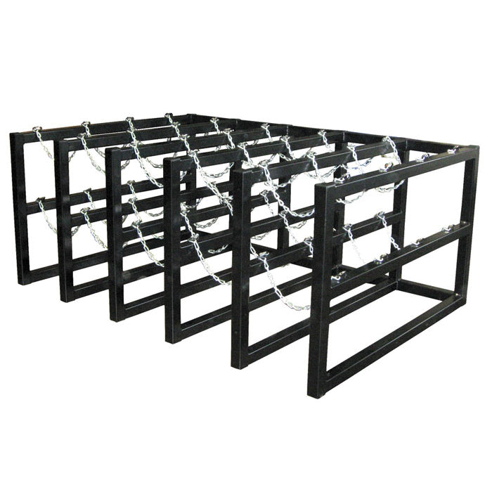 Justrite 5W X 4D Gas Cylinder Storage Rack | For 20 Cylinders