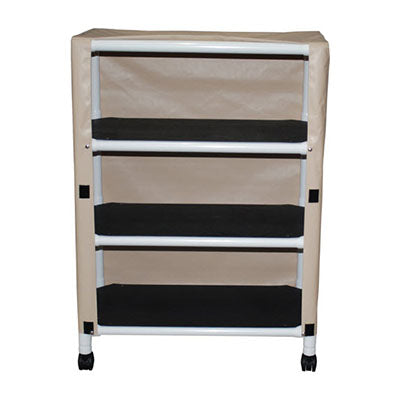 MJM Echo Three-Shelf Utility Linen Cart