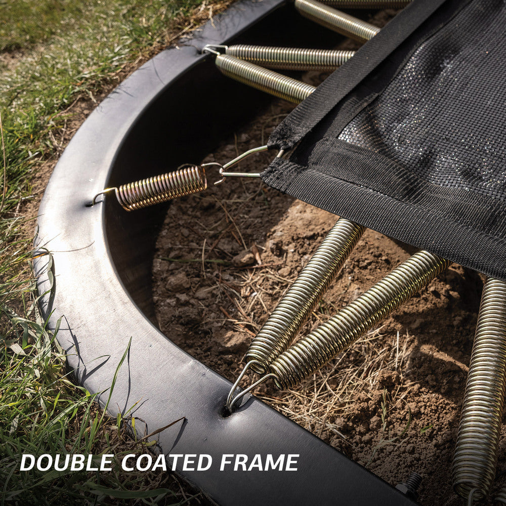 BERG 500 Ultim Pro Bouncer FlatGround Trampoline with Deluxe XL Safety Net