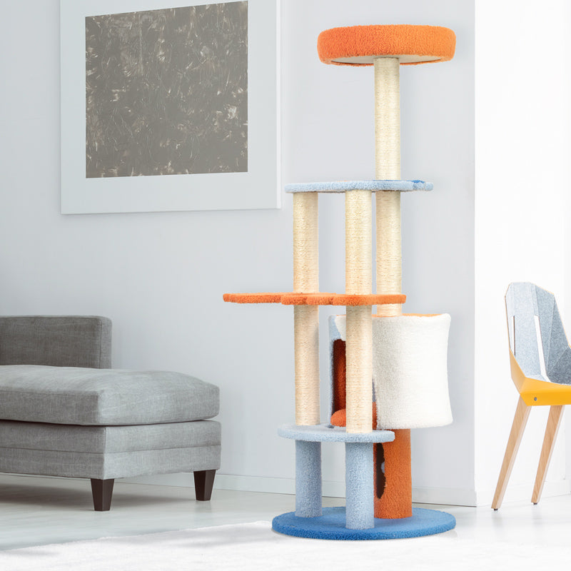 Owl Pattern Cat Tree