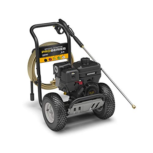 Briggs & Stratton PRO3600 3600 MAX PSI at 2.4 GPM Professional Grade Gas Pressure Washer with VANGUARD Engine, 35-Foot Steel-Braided Hose, and 5 Quick-Connect Nozzles