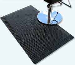 Reflex Beauty Salon Mat 5' X 5' Square with cut out