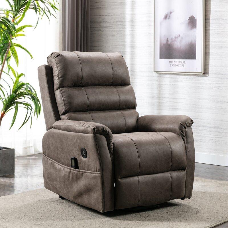 Lifesmart Power Lie Flat Lift Chair Recliner with Massage and Heat New
