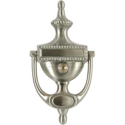 Ultra Hardware Door Knocker, Card PK, 160° Viewer, 7-1/4