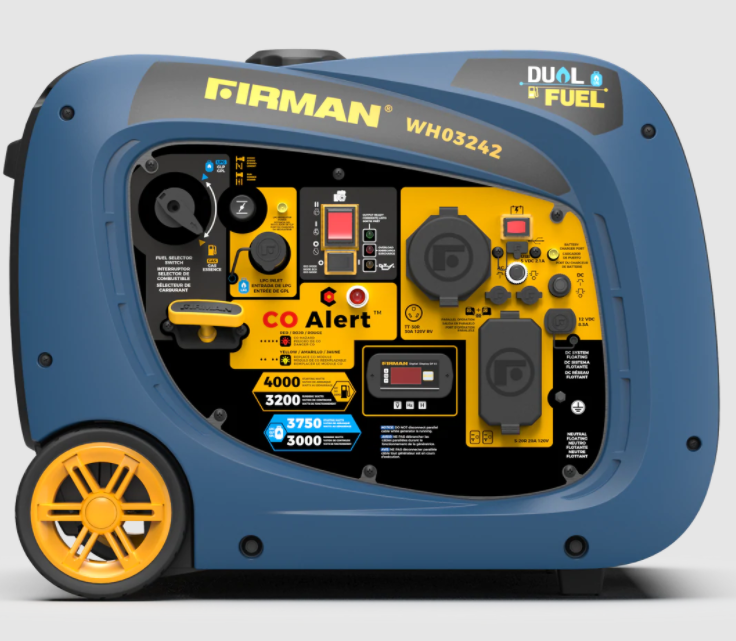 Firman WH03242 3200W/4000W 30 Amp Dual Fuel Electric Start Parallel Ready Inverter Generator New