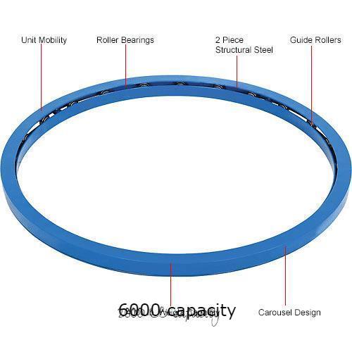 Pallet & Skid Carousel Turntable Rotating Ring 6000 Lb. Capacity