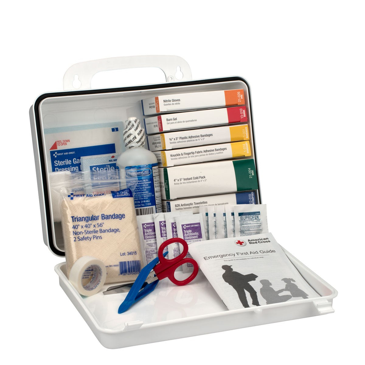 First Aid Only 25 Person Vehicle First Aid Kit, Plastic Case (6 per order)