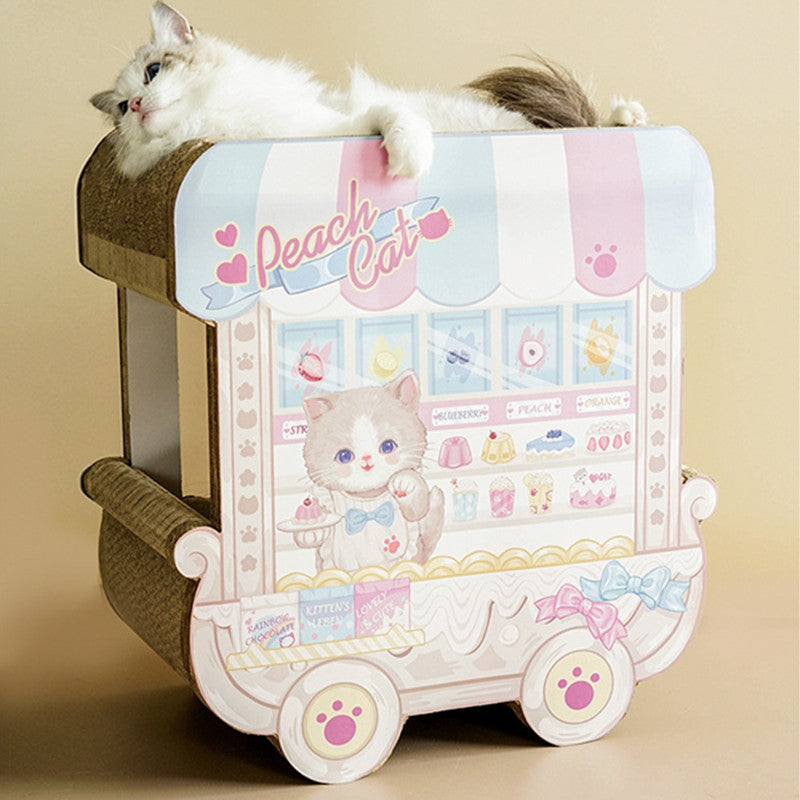 Dessert Cart Cardboard Cat Scratcher