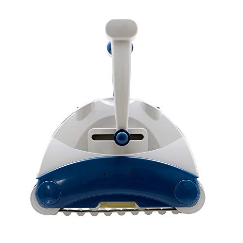 Aquabot RU2B-PEL0-AQO00 Optima Automatic Intelligent Robot Universal In Ground Swimming Pool Vacuum Cleaner with Convenient Carry Handle, White/Blue