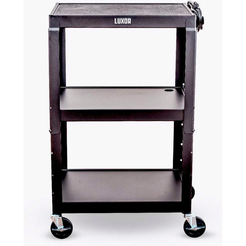 Steel Audio Visual & Instrument Cart - Black
