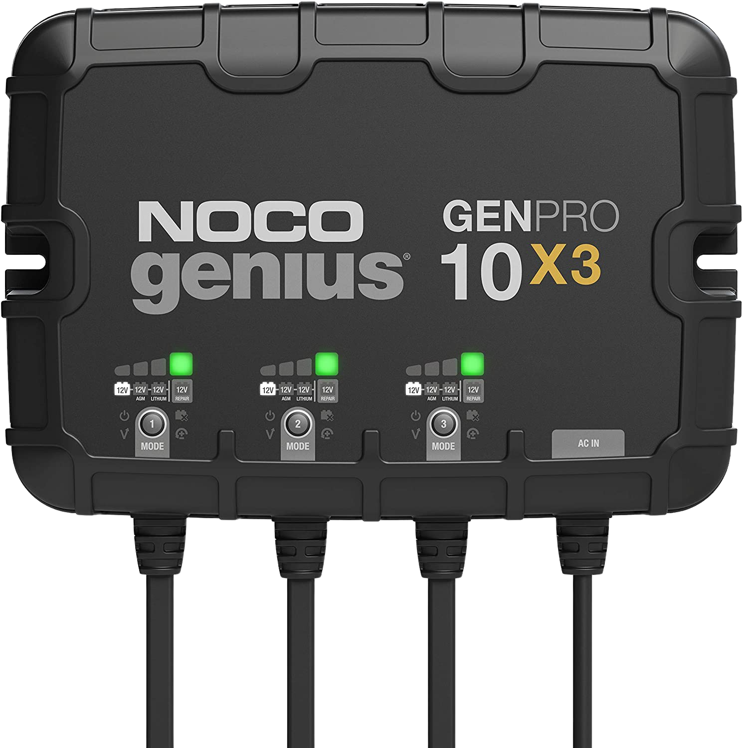 NOCO Genius GENPRO10X3 12V 3-Bank 30-Amp Automatic Smart Marine Battery Charger And Maintainer New