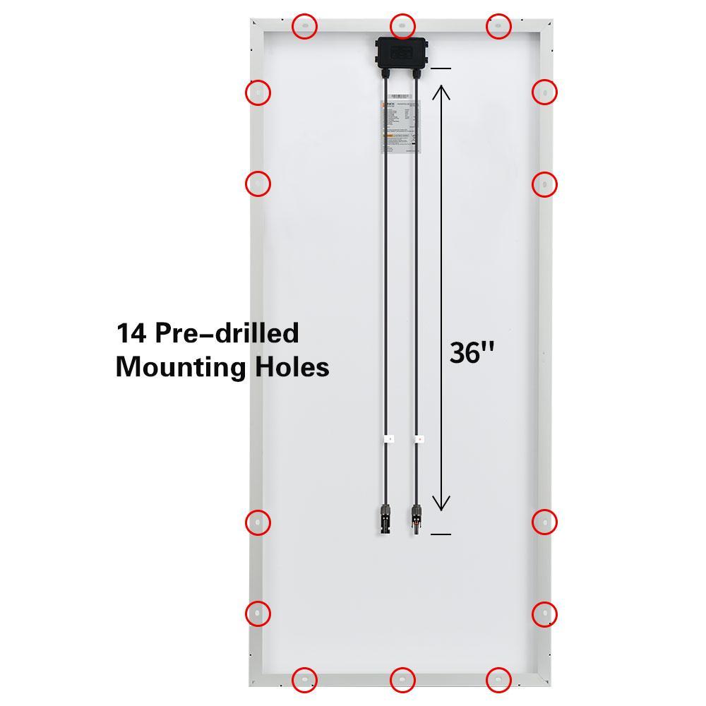 Rich Solar RS-M170 100 Watt 12 Volt Solar Panel New