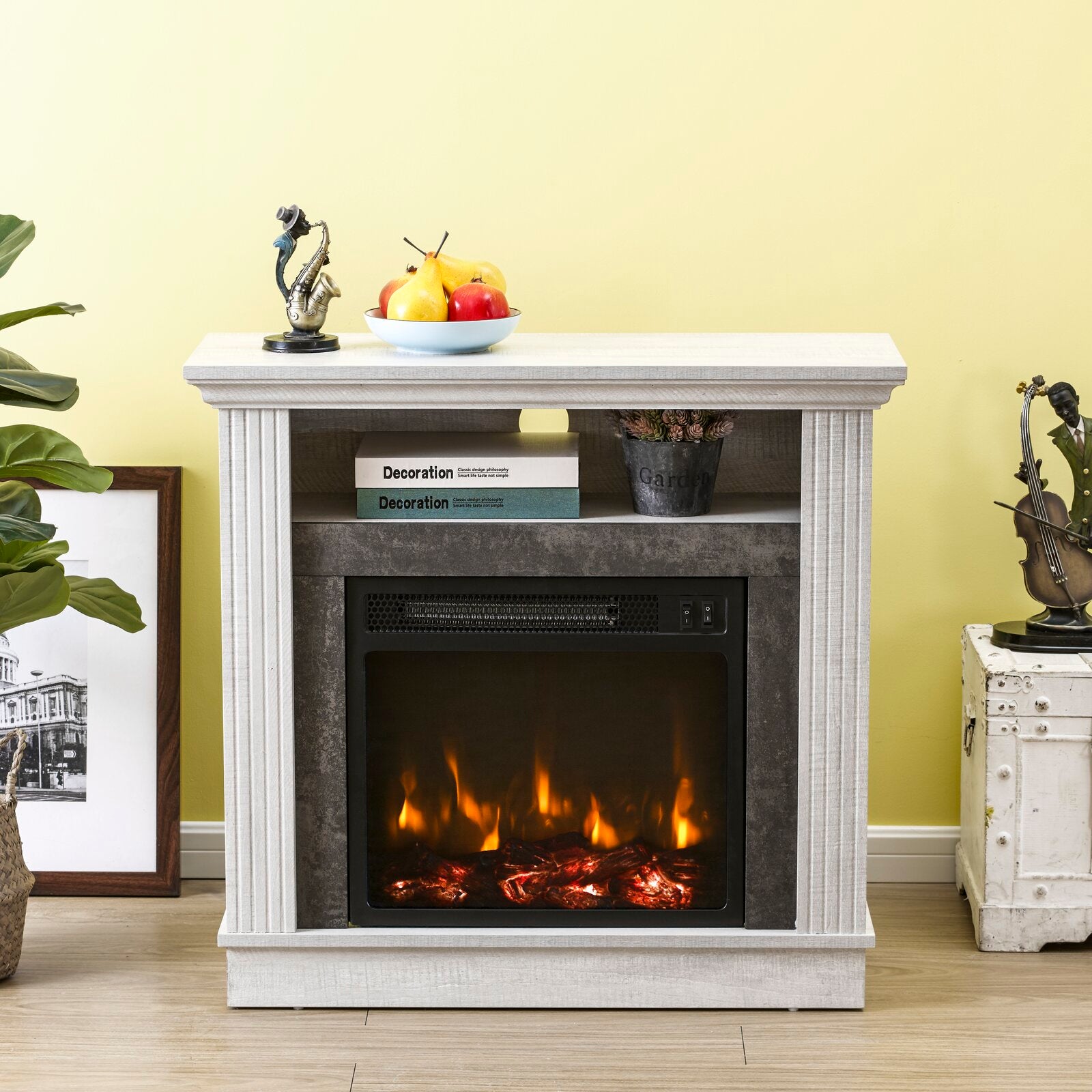 Gwenifer Electric Fireplace