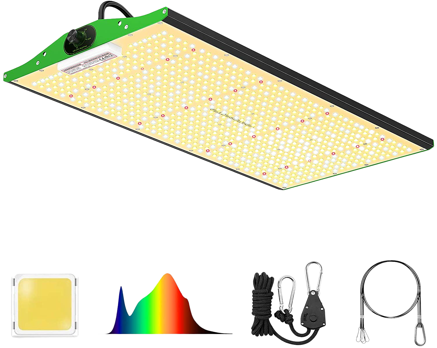 Viparspectra P2500 Full Spectrum Infrared 250W LED Grow Light with Upgraded SMD LEDs and Dimmable Plant Light New