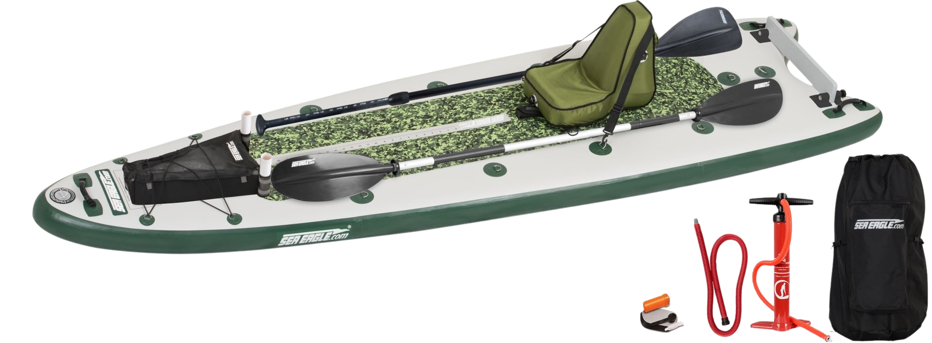 Sea Eagle FS126K_D FishSUP Inflatable Fishing SUP Deluxe Package New