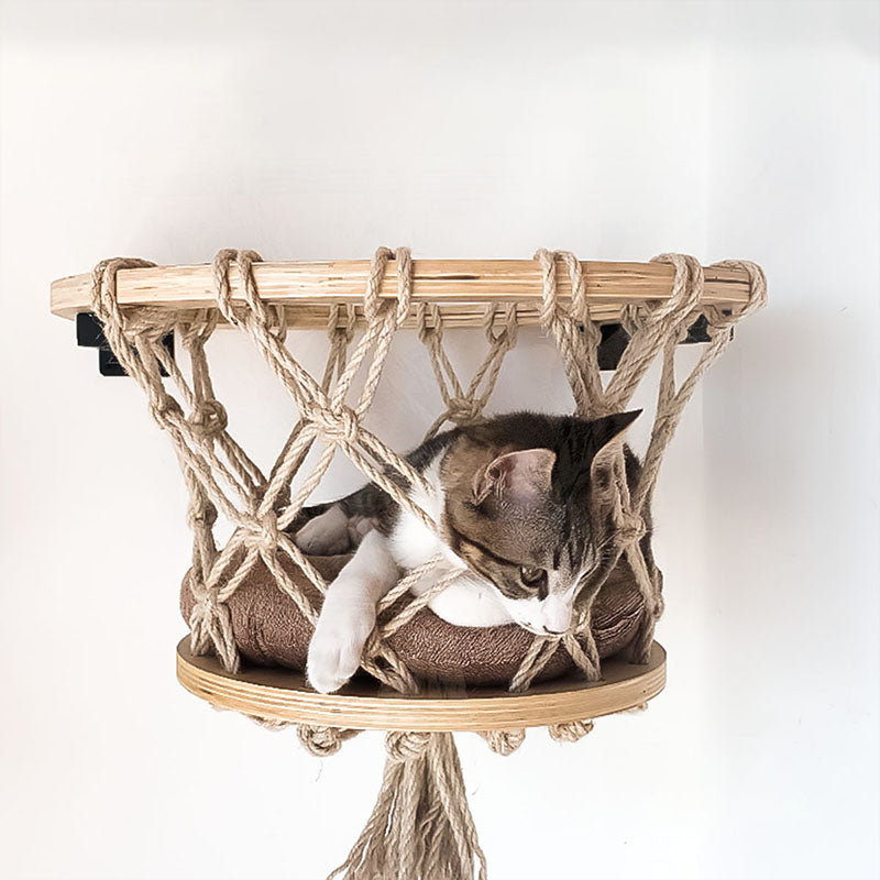 Bohemian Style Cat Wall Bed