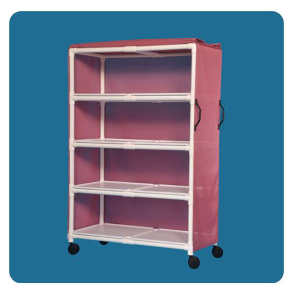 IPU 4-Shelf Standard Line Jumbo Linen Cart