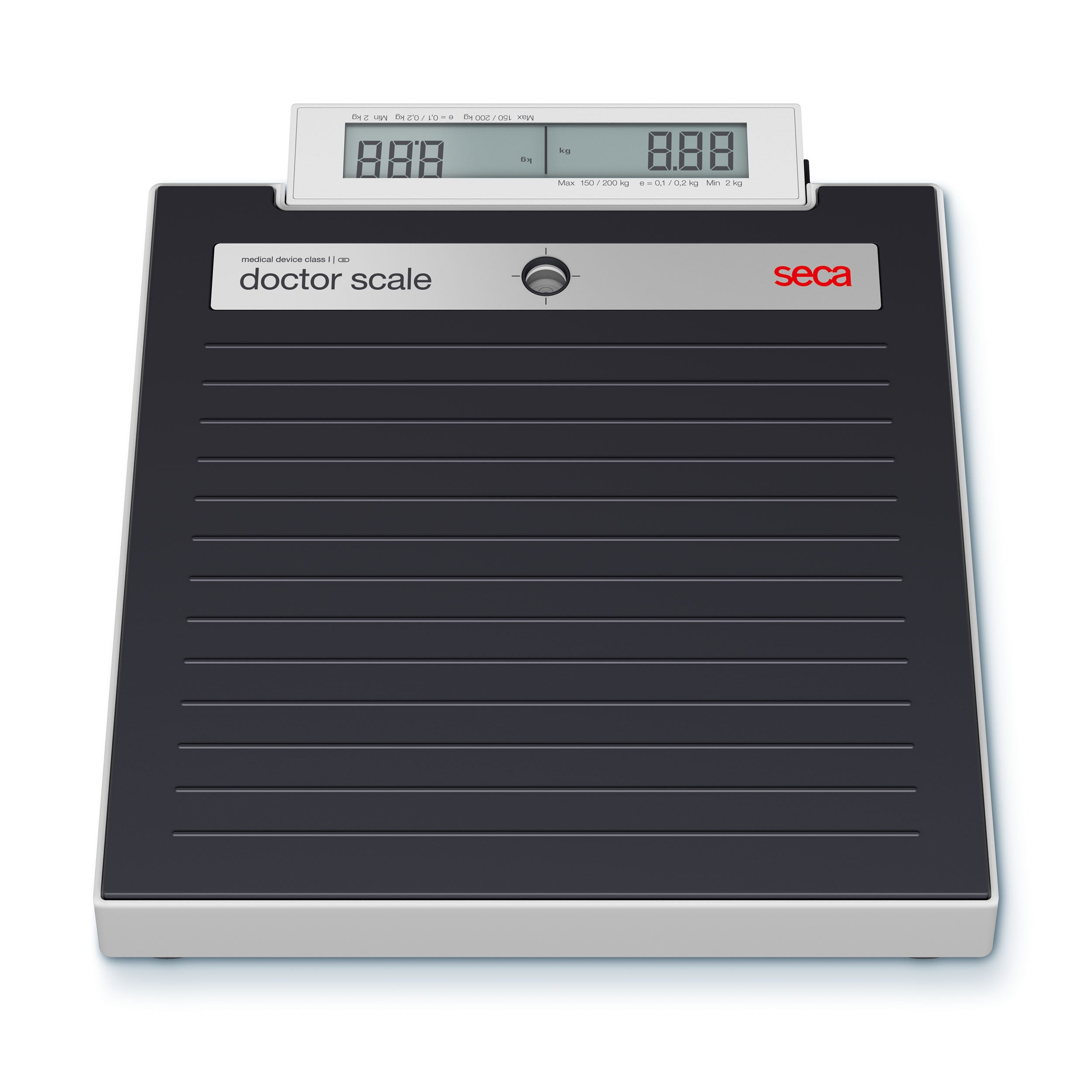 Seca 874 Flat Scale for Mobile Use with Push Buttons and Double Display