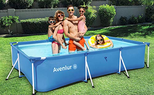 Avenlur Steel Pro Rectangular Above Ground Swimming Pool (Pool Only) (118