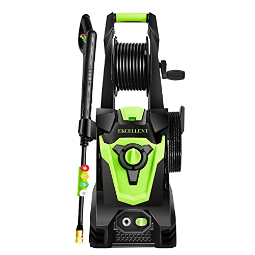 Ekcellent 4000 PSI 3.0 GPM Electric Power Washer, High Pressure Washer, Hose Reel, 4 Different Pressure Tips, Suitable for Car, Home, Garden, Driveway