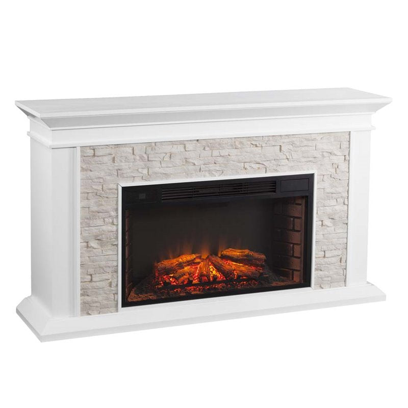 Southern Enterprises Canyon Heights Faux Stone Electric Fireplace
