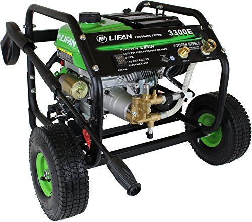 Lifan LFQ3370E Electric Start Pressure Washer, 3300 psi