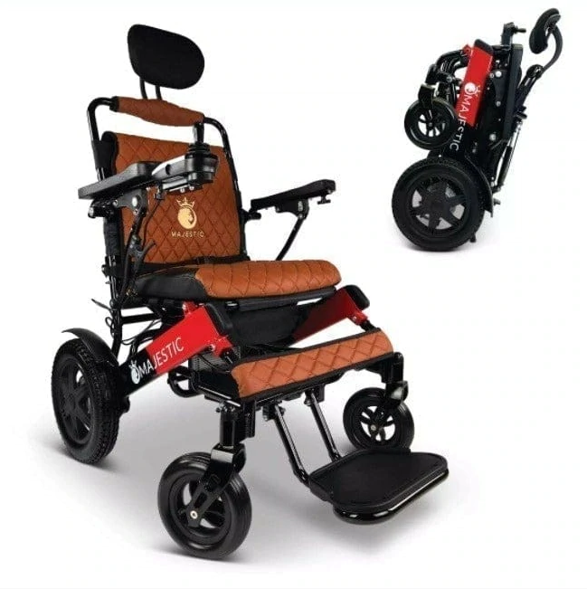 ComfyGO IQ-9000-PLUS Majestic 20 Inch Wide Seat Remote Controlled Travel Folding  Electric Wheelchair With Recline New