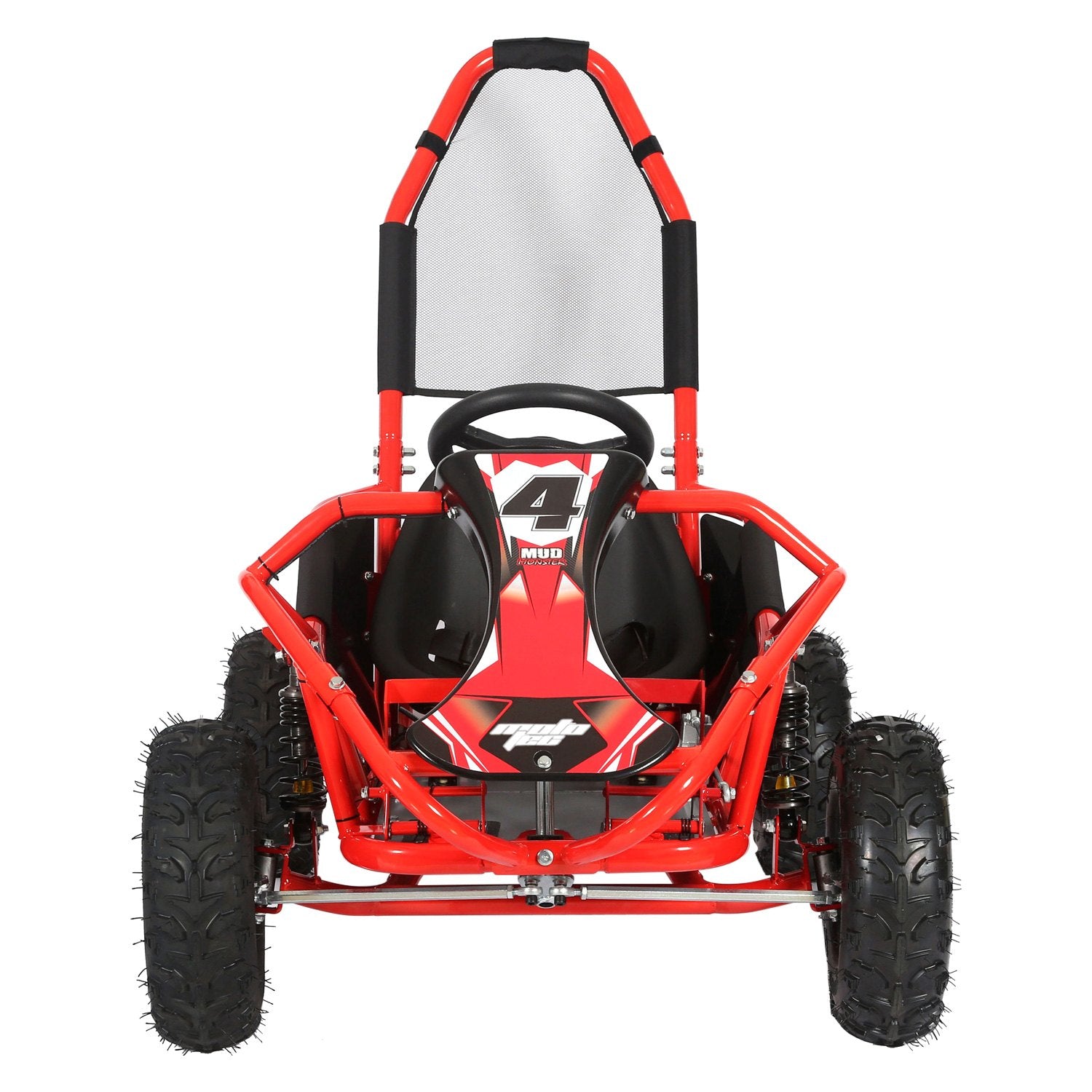 MotoTec Mud Monster Full Suspension Gas Powered 98cc Kids Go Kart