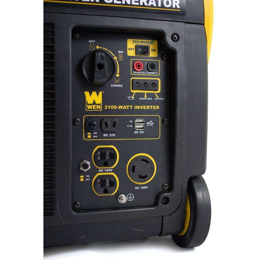 WEN 56310i 3100W/2800W Inverter Generator with Built-in Wheels and Handle New