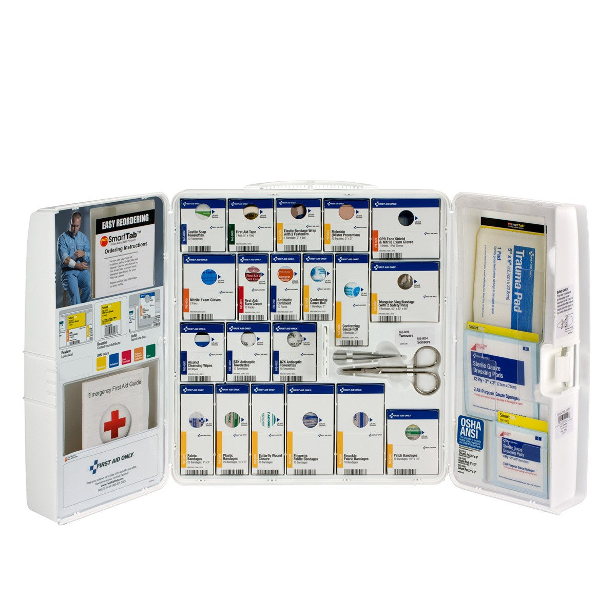 First Aid Only 50 Person Large Plastic SmartCompliance Without Medications (2 per order)