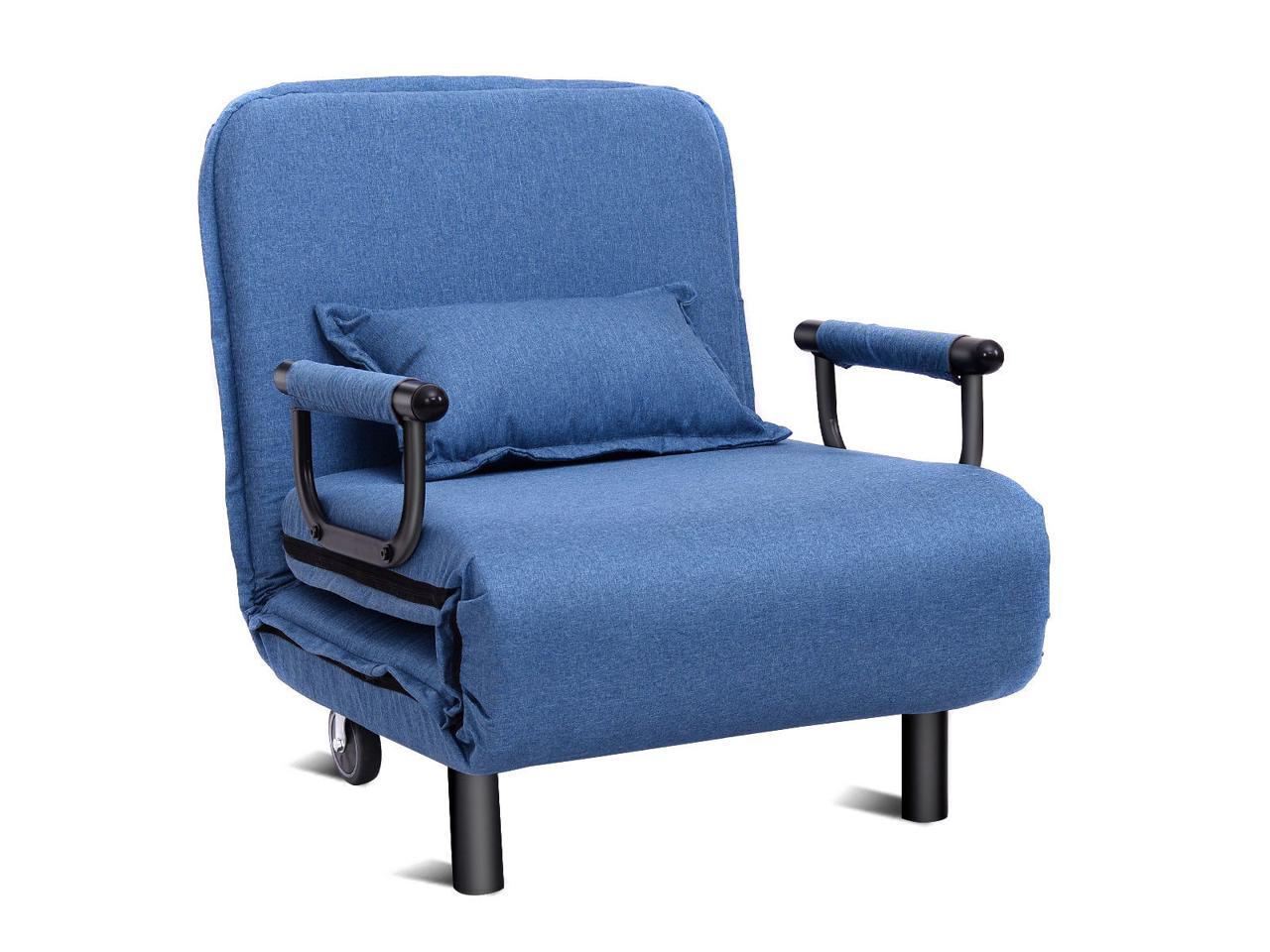 Convertible Sofa Bed Folding Arm Chair Sleeper Leisure Recliner