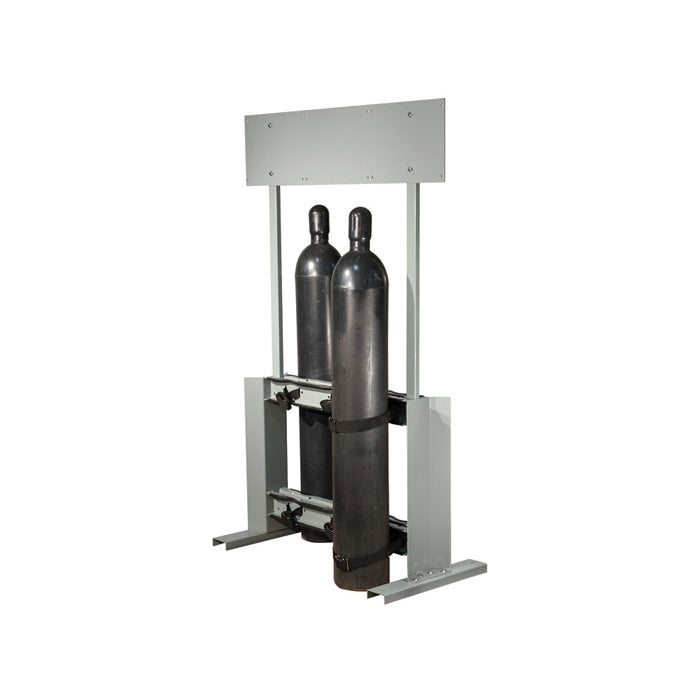 Justrite Gas Cylinder Process Stand, 6 Cylinder Capacity, Back-To-Back, Steel