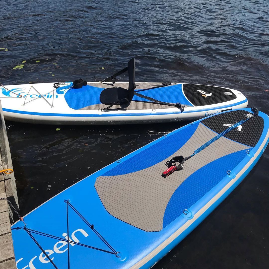 Freein 10' Inflatable Kayak Package Dual Action Pump Triple Fins White New