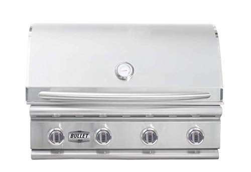 Bullet by Bull Outdoor Products 48108 Bronco Bullet by Bull 4 Burner Grill Liquid Propane, Stainless Steel