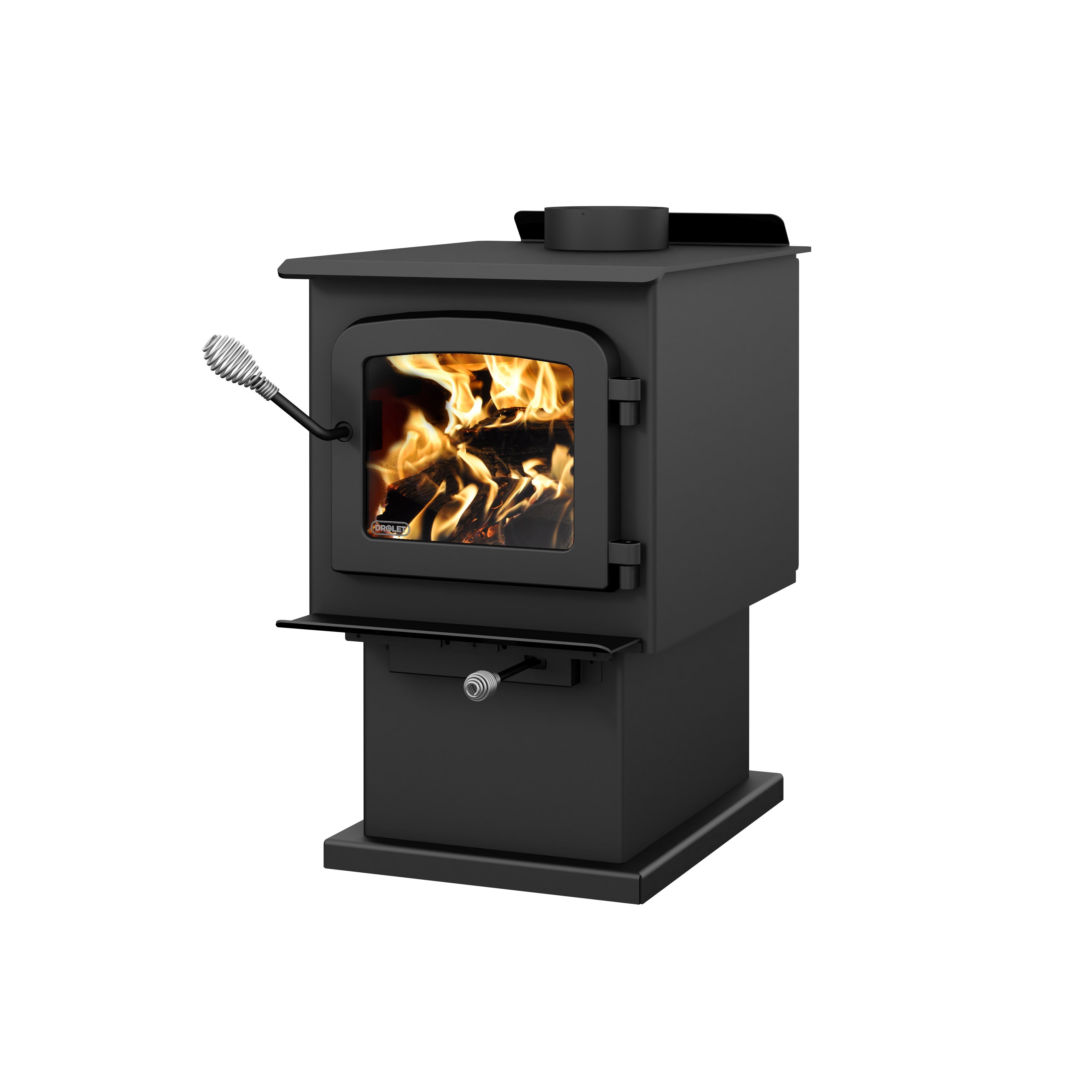 Drolet Escape 1200 1,200 Sq. Ft. Wood Stove On Pedestal New