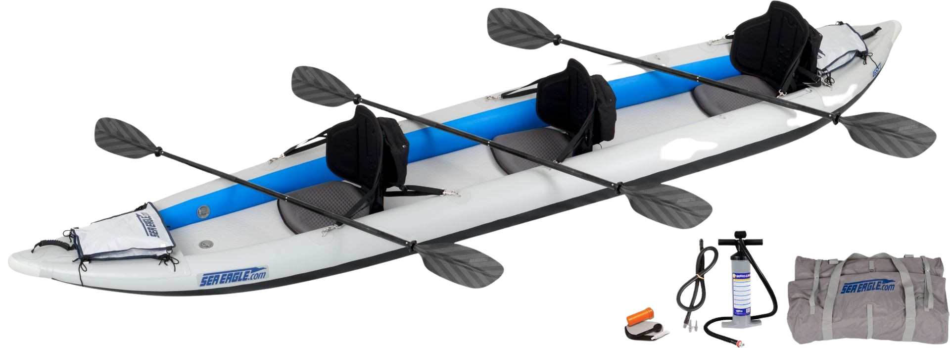 Sea Eagle 465FTK_P 465ft FastTrack Inflatable Kayak Pro 3 Person Package New