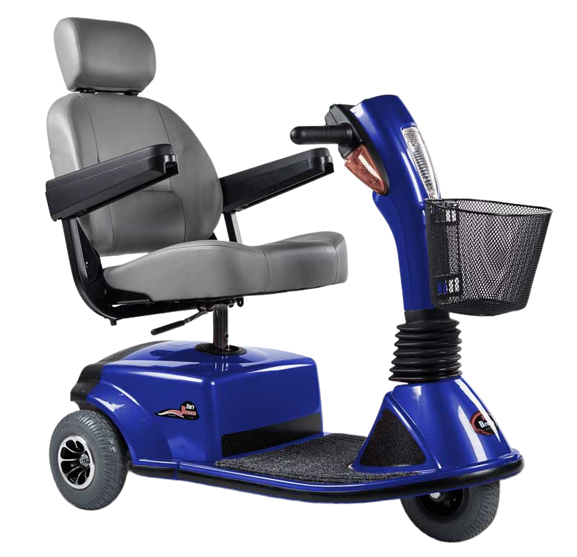 Zip'r Breeze 3-Wheel 24V 250W Heavy Duty Mobility Scooter Blue New