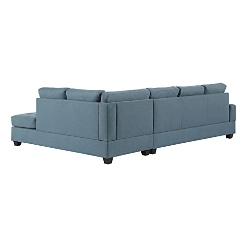 Lexicon Gracelyn 2-Piece Reversible Sectional Sofa, Blue