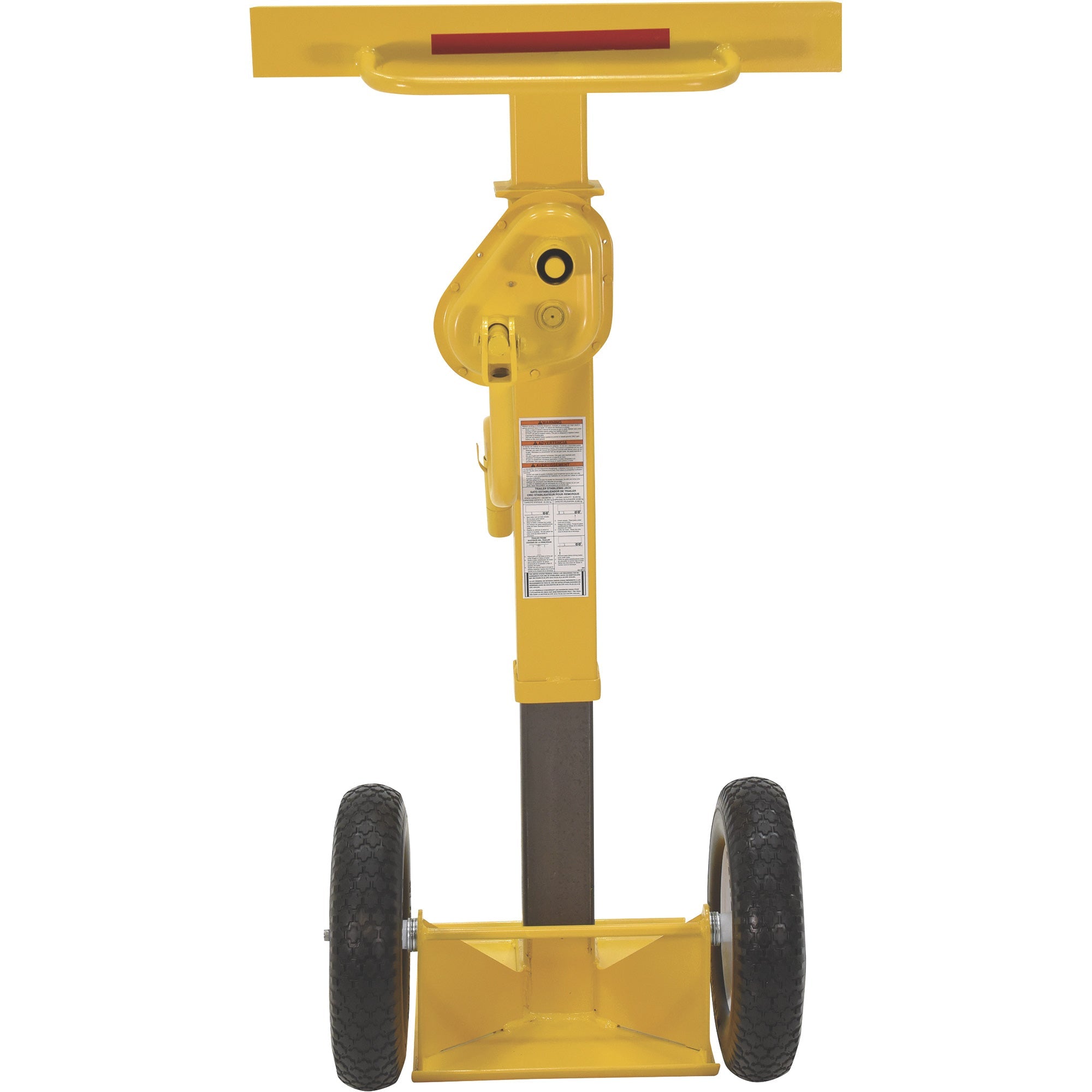 Vestil CJ-BEAM-SN Steel Stabilizing Jack with Solid Foam Wheels 50,000 Lb. Capacity Yellow New