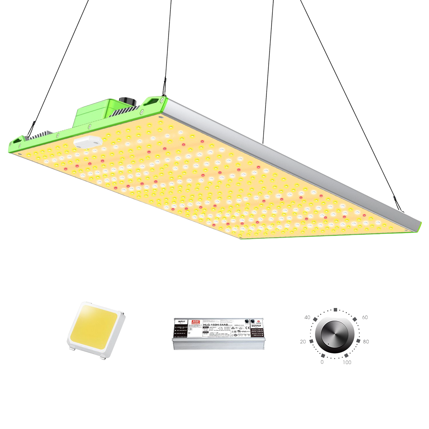 BESTVA Pro 2000W Dimmable Full Spectrum Quantum LED Grow Light New