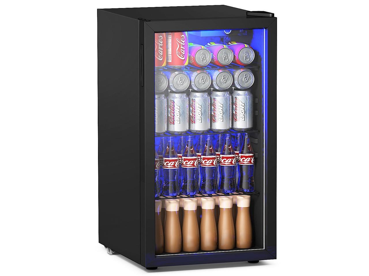 120 Can Beverage Mini Refrigerator w/ Glass Door