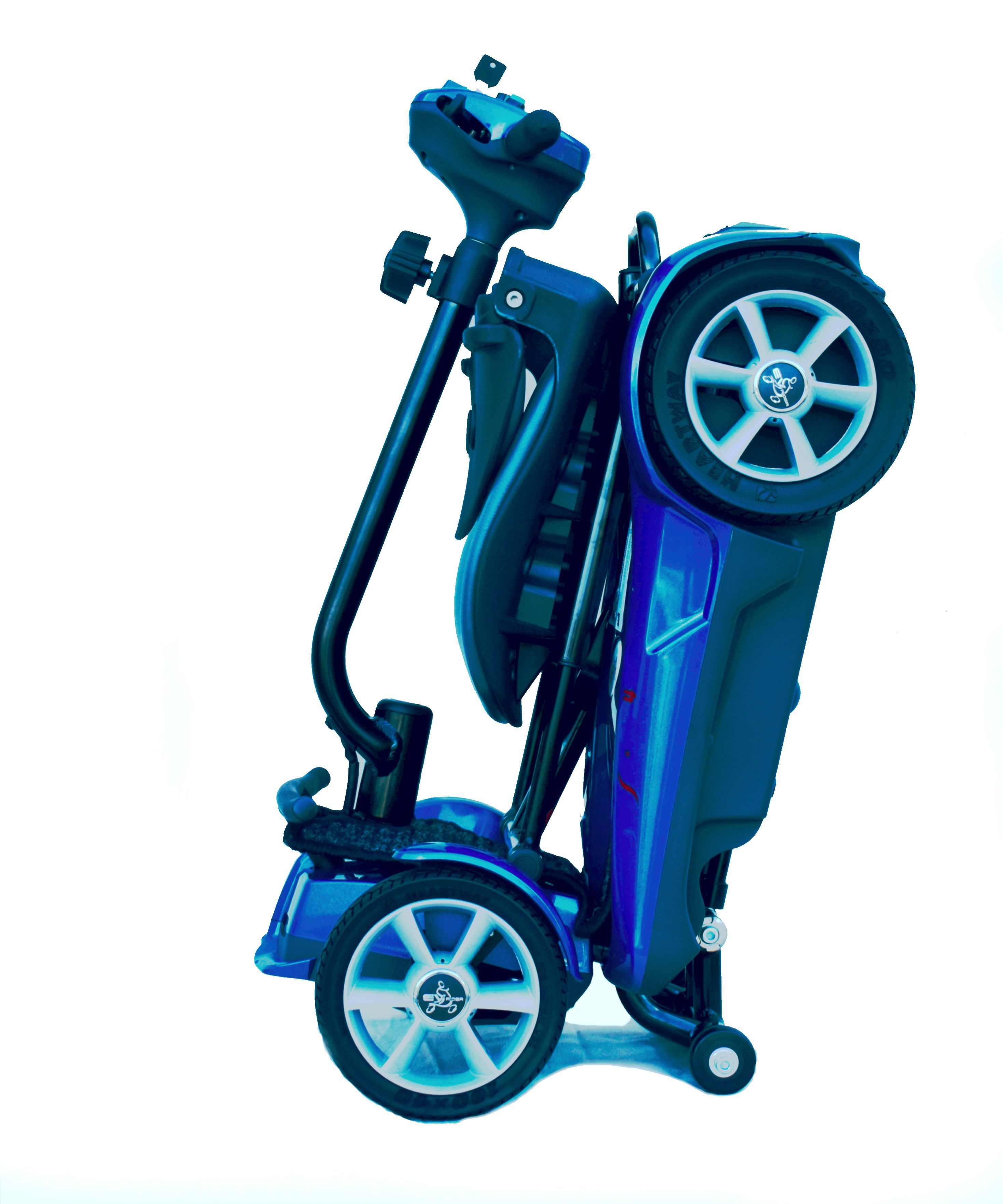 EV Rider S21F Transport AF4W Folding Mobility Scooter Sapphire Blue New