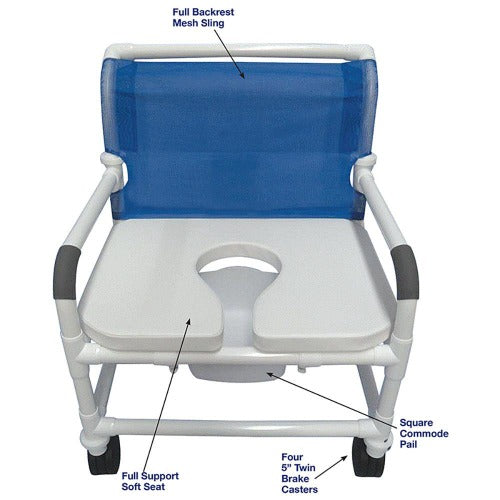 ConvaQuip Bariatric PVC Shower Chair