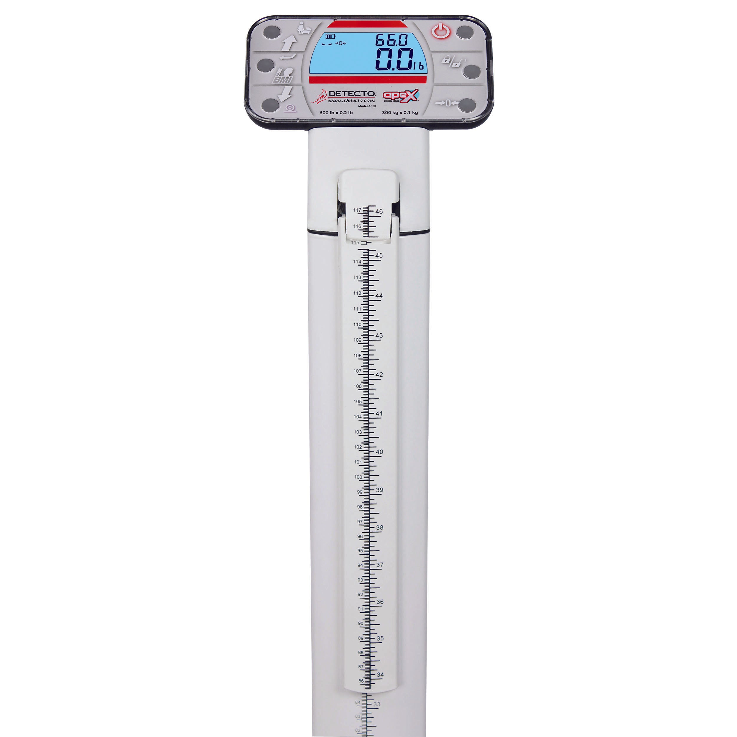 Detecto Apex Digital Physician Scale with Mechanical Height Rod