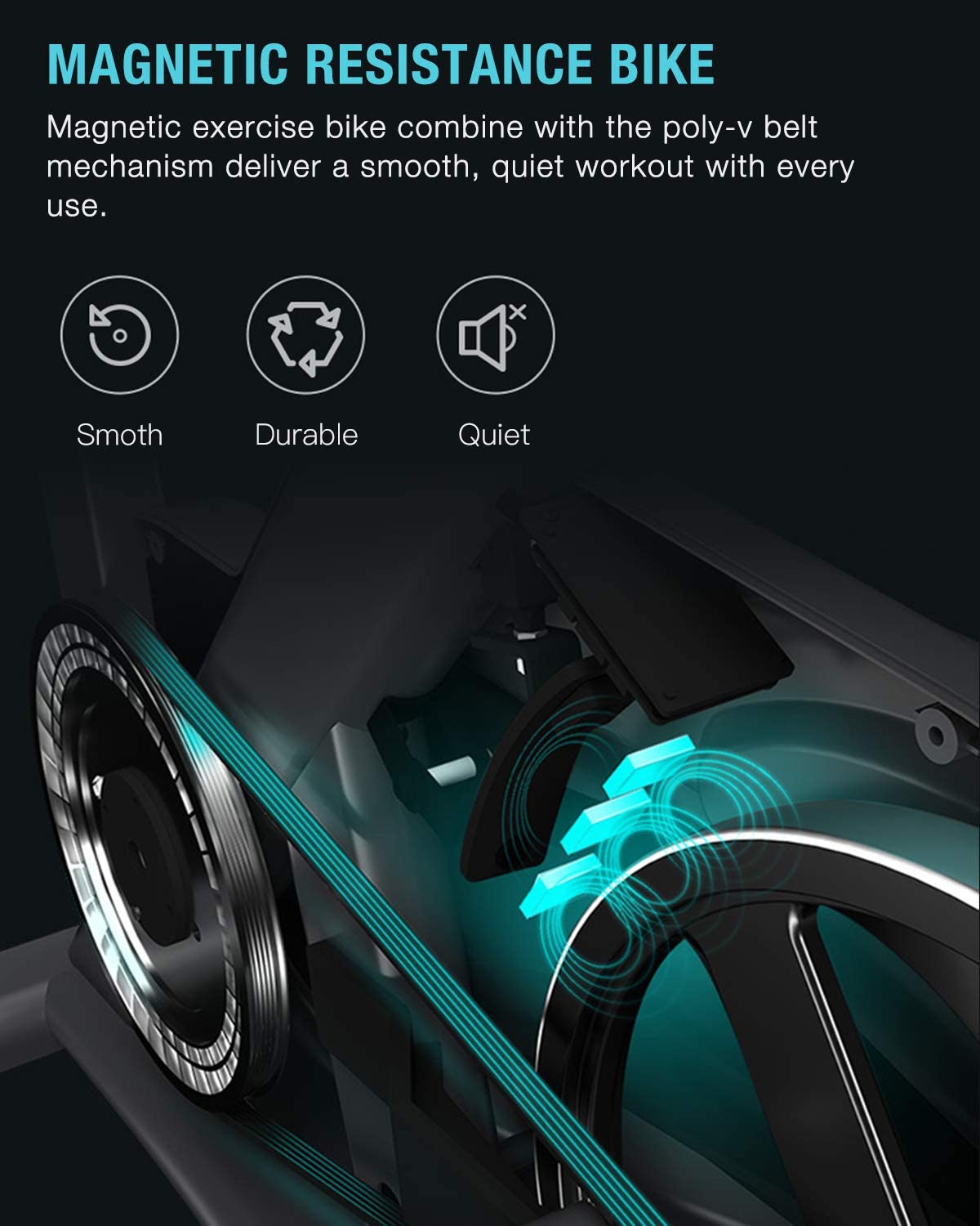 OVICX OS-EBIKE-Q100-C Magnetic Resistance Stationary Exercise Bike New