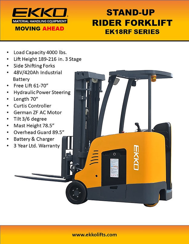Ekko EK18RFL Stand-up Rider Forklift 189